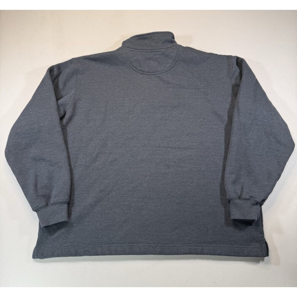 Carhartt Quarter Zip Sweatshirt Womens Large Gray Fleece Lined Pullover - Picture 3 of 7